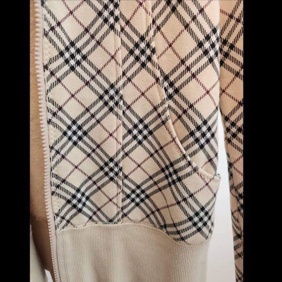 *SOLD* Vintage Burberry London Blue Label Nova Check Zip Up Jacket Size XS - Picture 4 of 9
